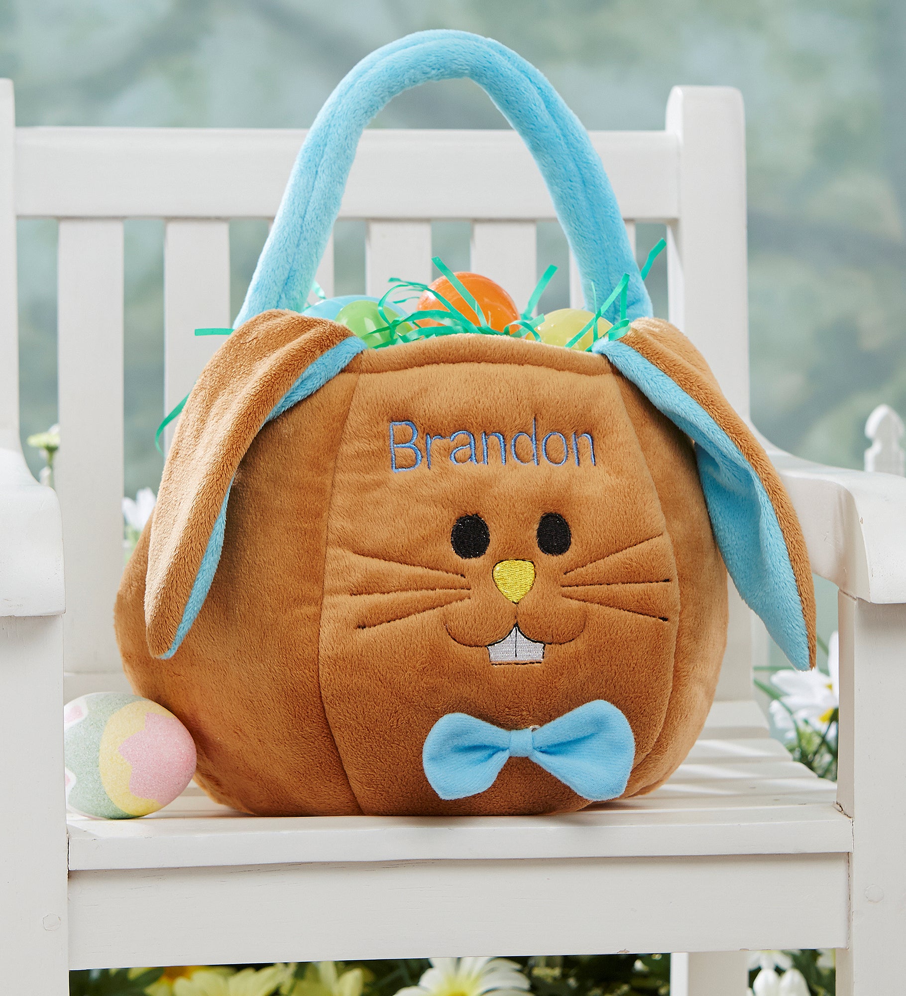 Embroidered Easter Bunny Basket